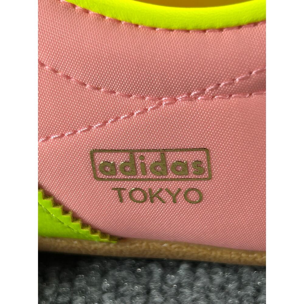 Adidas Tokyo W Pink Neon Green Gum Sneakers Women's Size 6 - Picture 4 of 12
